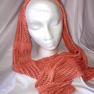 Handmade Peach Scarf
